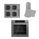 Flowart Analog Gri Ankastre Set Flowart Analog Gri Ankastre Set